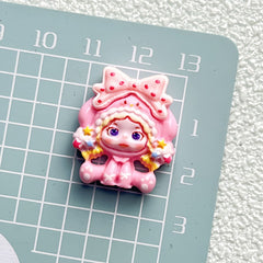 DIY Cross-dressing Girl Charms Accessories – Customizable Phone Case, Hairpin, Fridge Magnet & Keychain Set
