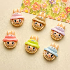 DIY Multicolor Rabbu Hat Charms Accessories – Customizable Phone Case, Hairpin, Fridge Magnet & Keychain Set