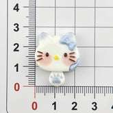 DIY Cute Cat Flowing Heart Cookies Charms Accessories – Customizable Phone Case, Hairpin, Fridge Magnet & Keychain Set