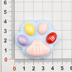 DIY Cartoon Multi Color Bean Cat PawCharms Accessories – Customizable Phone Case, Hairpin, Fridge Magnet & Keychain Set