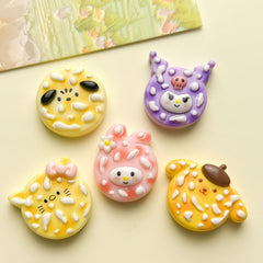 DIY Animal Snow Cake Charms Accessories – Customizable Phone Case, Hairpin, Fridge Magnet & Keychain Set