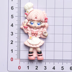 DIY Daka Beautiful Girl Charms Accessories – Customizable Phone Case, Hairpin, Fridge Magnet & Keychain Set