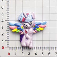 DIY Colorful Pony Charms Accessories – Customizable Phone Case, Hairpin, Fridge Magnet & Keychain Set