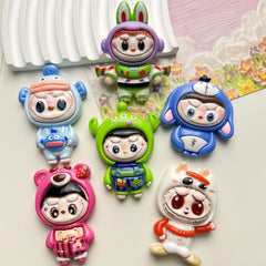 DIY Strawberry Bear Charms Accessories – Customizable Phone Case, Hairpin, Fridge Magnet & Keychain Set