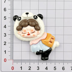 Diy Cute Little Girl Charms Accessories – Customizable Phone Case, Hairpin, Fridge Magnet & Keychain Set