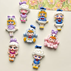 DIY Funny Boy Girl Charms Accessories – Customizable Phone Case, Hairpin, Fridge Magnet & Keychain Set