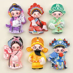 DIY Ancient Costume Characters Charms Accessories – Customizable Phone Case, Hairpin, Fridge Magnet & Keychain Set