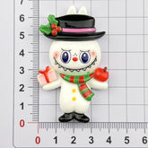 DIY Cartoon Christmas Charms Accessories – Customizable Phone Case, Hairpin, Fridge Magnet & Keychain Set