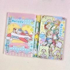 DIY Cute Blanket Bear Acrylic Shaky Notebook - Customizable with Trendy & Anime IP Characters