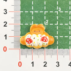 DIY Cute Food Play Cake Bunny Charms Accessories – Customizable Phone Case, Hairpin, Fridge Magnet & Keychain Set