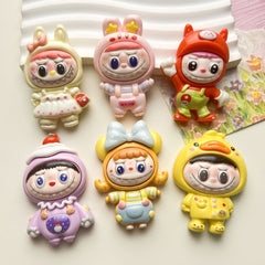 DIY Superman Big Eyes Charms Accessories – Customizable Phone Case, Hairpin, Fridge Magnet & Keychain Set