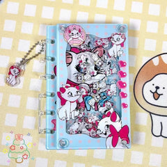 DIY Blue Tuxedo Sam Acrylic Shaky Notebook - Customizable with Trendy & Anime IP Characters