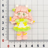 DIY Little Nami Girl Charms Accessories – Customizable Phone Case, Hairpin, Fridge Magnet & Keychain Set