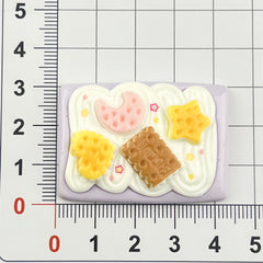 DIY Food Play Simulation Cookies Charms Accessories – Customizable Phone Case, Hairpin, Fridge Magnet & Keychain Set