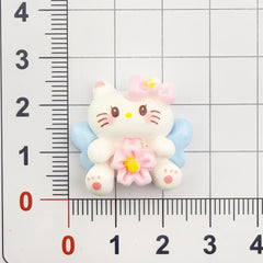 DIY Sakura Kitten Charms Accessories – Customizable Phone Case, Hairpin, Fridge Magnet & Keychain Set