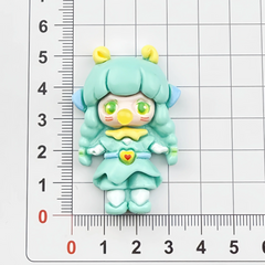 DIY Bubble Girl Charms Accessories – Customizable Phone Case, Hairpin, Fridge Magnet & Keychain Set