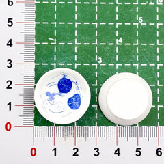 DIY Blue and White Porcelain Plate Charms Accessories – Customizable Phone Case, Hairpin, Fridge Magnet & Keychain Set