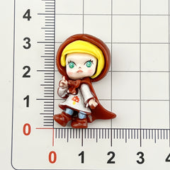 DIY Calli Lily Girl Charms Accessories – Customizable Phone Case, Hairpin, Fridge Magnet & Keychain Set