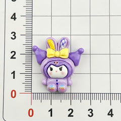 DIY Sanrio Charms Accessories – Customizable Phone Case, Hairpin, Fridge Magnet & Keychain Set