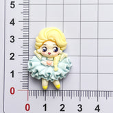 DIY Puffy Skirt for Girls Charms Accessories – Customizable Phone Case, Hairpin, Fridge Magnet & Keychain Set