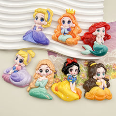 DIY Princess Charms Accessories – Customizable Phone Case, Hairpin, Fridge Magnet & Keychain Set