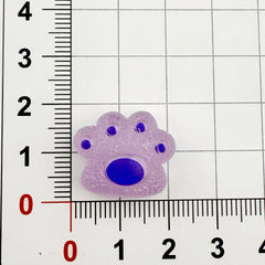 DIY multicolor cat paw cookies Charms Accessories – Customizable Phone Case, Hairpin, Fridge Magnet & Keychain Set