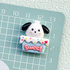 DIY Animal Cake Food Play Charms Accessories – Customizable Phone Case, Hairpin, Fridge Magnet & Keychain Set