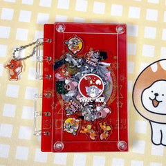 DIY Tom and Jerry Christmas Acrylic Shaky Notebook - Customizable with Trendy & Anime IP Characters