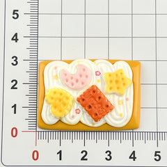 DIY Food Play Simulation Cookies Charms Accessories – Customizable Phone Case, Hairpin, Fridge Magnet & Keychain Set