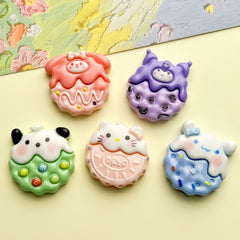 DIY Cookies Sanrio Charms Accessories – Customizable Phone Case, Hairpin, Fridge Magnet & Keychain Set