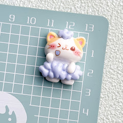 DIY Cute Little Cat Charms Accessories – Customizable Phone Case, Hairpin, Fridge Magnet & Keychain Set
