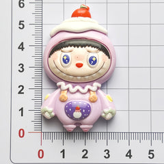 DIY Superman Big Eyes Charms Accessories – Customizable Phone Case, Hairpin, Fridge Magnet & Keychain Set