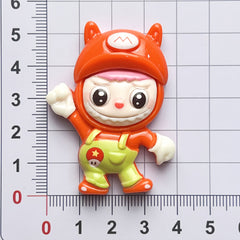 DIY Superman Big Eyes Charms Accessories – Customizable Phone Case, Hairpin, Fridge Magnet & Keychain Set