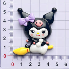 DIY Halloween Sanrio Charms Accessories – Customizable Phone Case, Hairpin, Fridge Magnet & Keychain Set