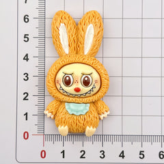 DIY Rabbit Ear Hat Charms Accessories – Customizable Phone Case, Hairpin, Fridge Magnet & Keychain Set