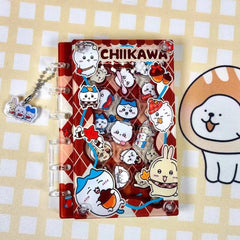 DIY Maillard Chiikawa Acrylic Shaky Notebook - Customizable with Trendy & Anime IP Characters