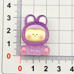 DIY Small Animals Charms Accessories – Customizable Phone Case, Hairpin, Fridge Magnet & Keychain Set