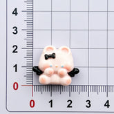 DIY Small Glossy Angel Bunny Charms Accessories – Customizable Phone Case, Hairpin, Fridge Magnet & Keychain Set