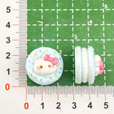 DIY Cute Animal Sandwich Cookies Charms Accessories – Customizable Phone Case, Hairpin, Fridge Magnet & Keychain Set