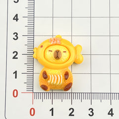 DIY New Capybara Charms Accessories – Customizable Phone Case, Hairpin, Fridge Magnet & Keychain Set