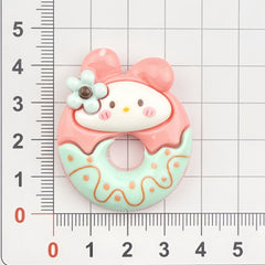 DIY Food Play Little Gull Donut Charms Accessories – Customizable Phone Case, Hairpin, Fridge Magnet & Keychain Set
