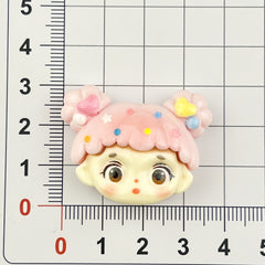 DIY Fine Glitter Girl Hair Charms Accessories – Customizable Phone Case, Hairpin, Fridge Magnet & Keychain Set