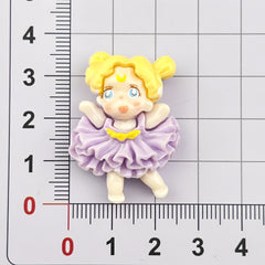 DIY Multi-Color Pleated Skirt Charms Accessories – Customizable Phone Case, Hairpin, Fridge Magnet & Keychain Set