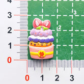 DIY Food Play Fruit Cake Charms Accessories – Customizable Phone Case, Hairpin, Fridge Magnet & Keychain Set