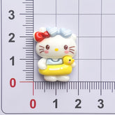 DIY Summer Swimming Ring Sanrio Charms Accessories – Customizable Phone Case, Hairpin, Fridge Magnet & Keychain Set