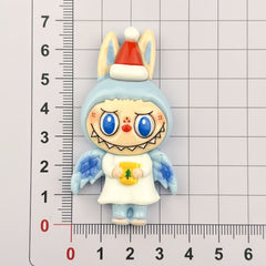 DIY Small Cartoon Christmas Angel Doll Charms Accessories – Customizable Phone Case, Hairpin, Fridge Magnet & Keychain Set