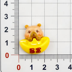 DIY Wink Capibara Charms Accessories – Customizable Phone Case, Hairpin, Fridge Magnet & Keychain Set