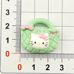 DIY KT Cat Bag Charms Accessories – Customizable Phone Case, Hairpin, Fridge Magnet & Keychain Set