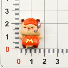 DIY Food Play Capy Charms Accessories – Customizable Phone Case, Hairpin, Fridge Magnet & Keychain Set