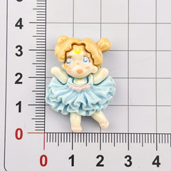 DIY Multi-Color Pleated Skirt Charms Accessories – Customizable Phone Case, Hairpin, Fridge Magnet & Keychain Set